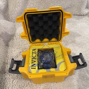 Invicta Men's 42mm Specialty Mechanical Skeletonized Blue Dial & Strap Watch